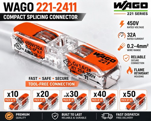 Wago 221 2411 connettori - wago, 221-2411